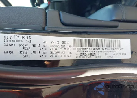 2019 Jeep Grand Cherokee Altitude 4X2 from USA, damaged, VIN 1C4RJEAG3KC851174